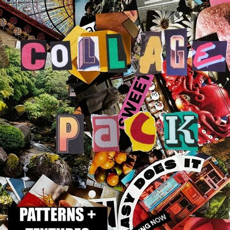 collage materials etsy