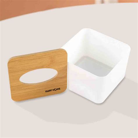 Taffhome Kotak Tisu Kayu Multifungsi Wooden Tissue Box X X Cm