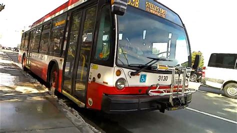 Toronto Ttc Bus 3130 Route 53b Eastbound To Markham Road From Don