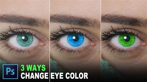 3 Ways To Change The EYE Color Of Any Photos In Photoshop YouTube