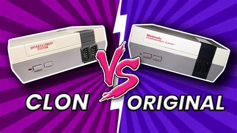 NES Original Vs CLON Comparando CONSOLA RETRO Elrafias YouTube