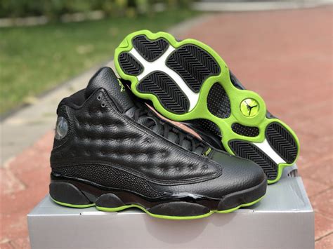 Air Jordan 13 Altitude Black Green 2017 Mens Shoes