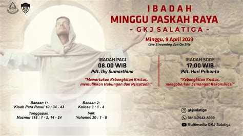 Ibadah Minggu Paskah GKJ Salatiga 9 April 2023 YouTube