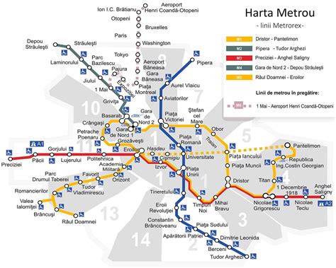 Harta Metrou Bucuresti 2024 Preturi Bilete Metrorex Program