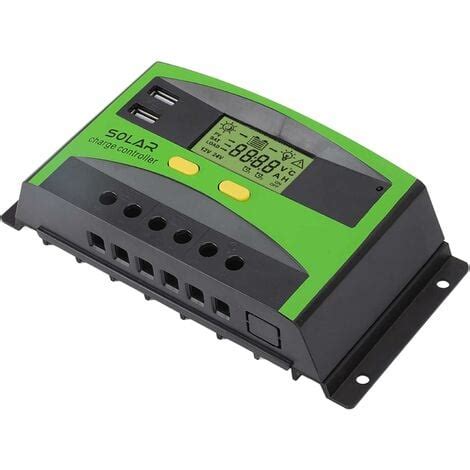 Contrôleur solaire PWM 12 V 24 V régulateur intelligent de batterie de