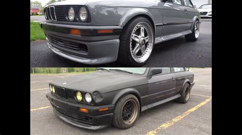 Bmw E30 1991 Transformation Custom Painted Nardo Grey Audi