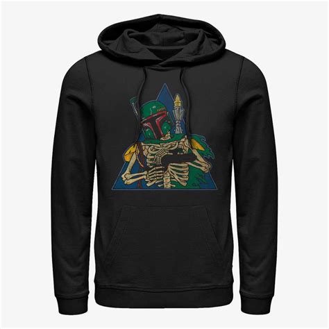 Queens Star Wars Classic Skeleton Boba Unisex Hoodie