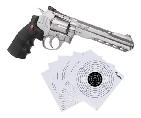 Pistola Crosman Sr Co Revolver Silver Xt P Meses Sin Inter S