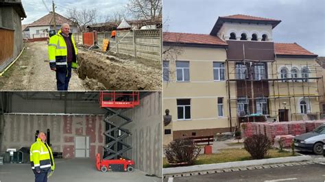 Foto Stadiul Lucr Rilor La Centrul De Tineret I Liceul Din Teiu