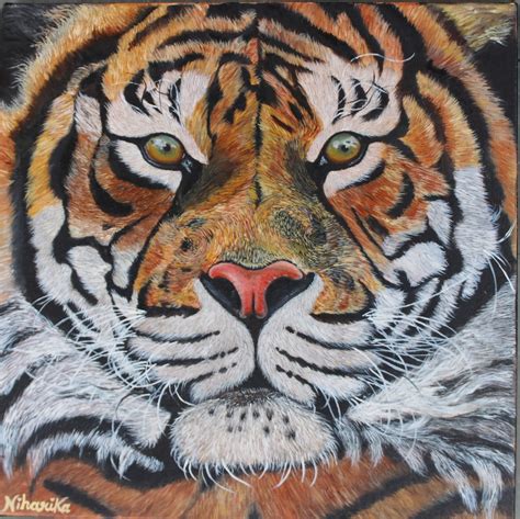 Realistic tiger oil painting tiger painting | Etsy