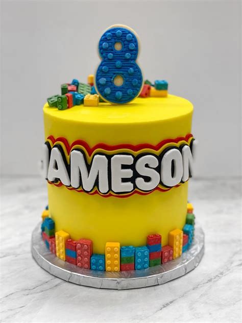 Lego Cake Lego Cake Cake Desserts