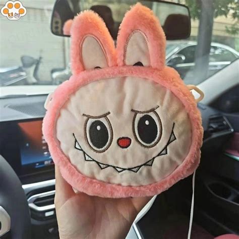 Labubu Shoulder Bags Colourful Labubu Plush Bag Kawaii Cartoon Large