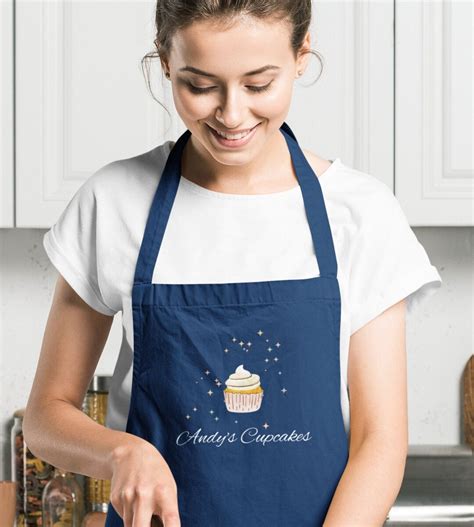 Custom Apron For Women Cute Personalized Kitchen Apron Cute Etsy