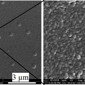 Fe Sem Images Of A As Deposited Ti Film Thermally Annealed Titanium