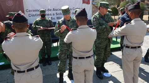 Sedena Otorga Ascensos Y Distinciones A Soldados Del Servicio Militar