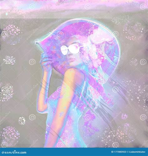 Amazing Naked Sea Angel Or Butterfly Small Gelatinous Mostly Transparent Swimming Sea Slug