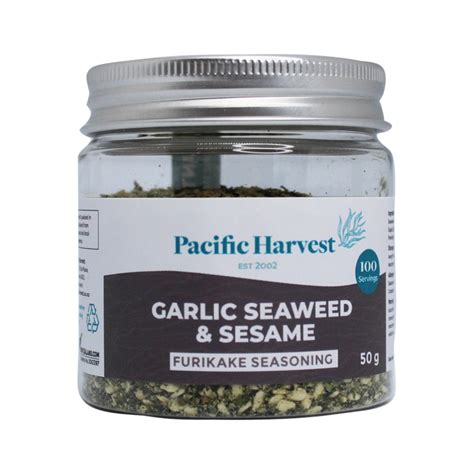 Pacific Harvest Garlic Seaweed And Sesame Furikake Seasoning 50g Wholelife