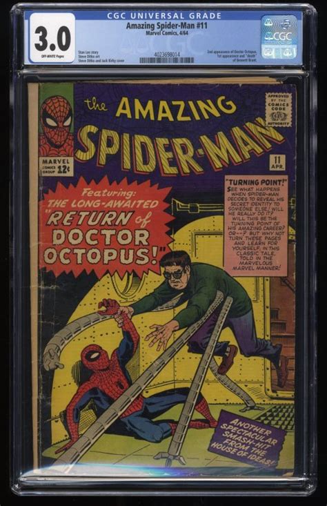 Amazing Spider Man 11 Cgc Gdvg 30 Off White Doctor Octopus