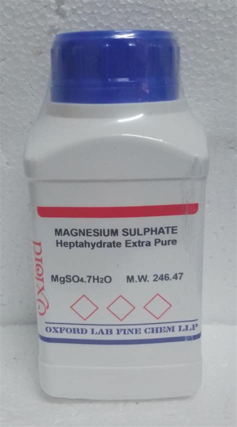 Magnesium Sulphate Heptahydrate 99 Extra Pure Inc Igv Envirotechlab