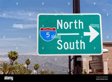 Interstate 5 North South Sign In Burbank Ca Stock Photo Alamy