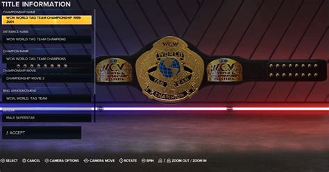 Wcw K Championship Belts Tag Team And Hardcore Titles Wwe K