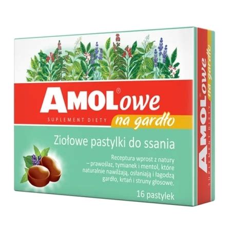 Amolowe Na Gard O Zio Owe Pastylki Do Ssania Sztuk