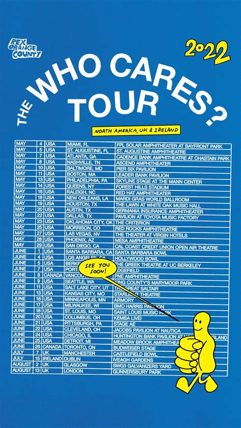 Rex Orange County 2024 Tour Dates Brenn Martica