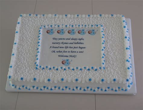 Baby Shower Sheet Cake Decorations