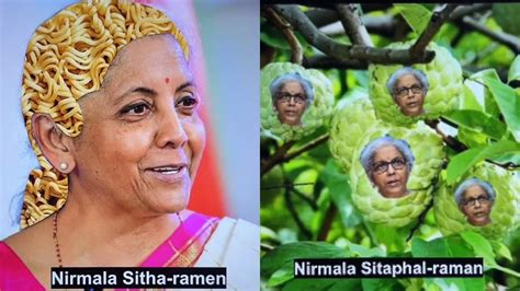 Photos From Ramen To Sithapal Meme Edits Of Finance Minister Nirmala