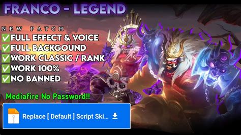 Script Skin Franco Legend Terbaru Link Mediafire No Password