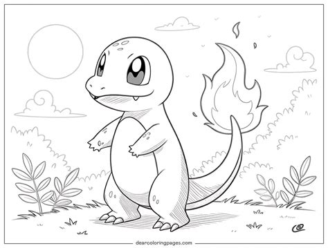 Charmander Desenho Para Colorir - 7