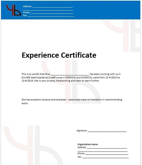 Research Associate Experience Certificate Format Horjoin