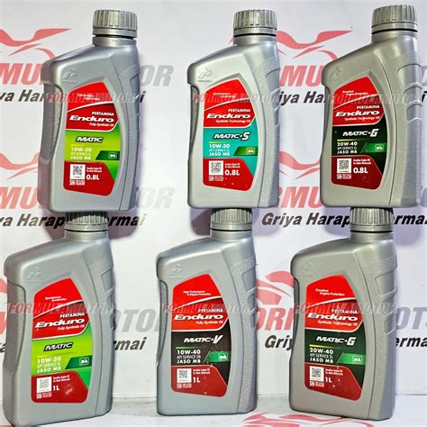 Jual Oli Mesin Gardan Pertamina Enduro Matic All Series Oli Mesin