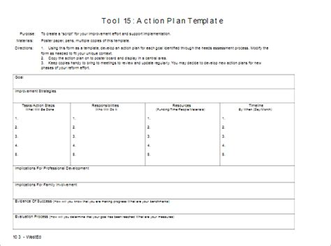 31 Action Plan Templates Free Excel Word Examples Samples