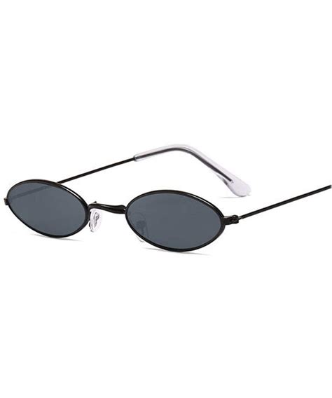 Luxury Small Oval Mirror Sunglasses Women Brand Designer Lady Round Sun