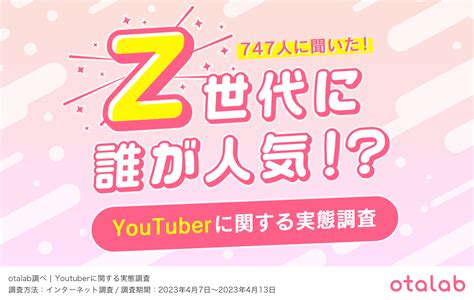 Z世代の6割がyoutuberの動画を毎日視聴！今1番人気のyoutuberは『平成フラミンゴ』｜株式会社アップデイトのプレスリリース