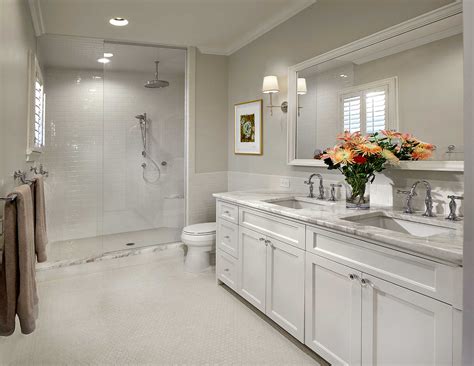 Luxurious White Master Bathrooms