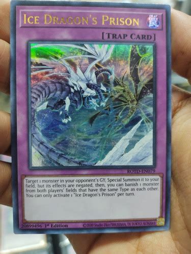 Yugioh Cartas Ice Dragons Prison Ultra Rara Meses Sin Intereses