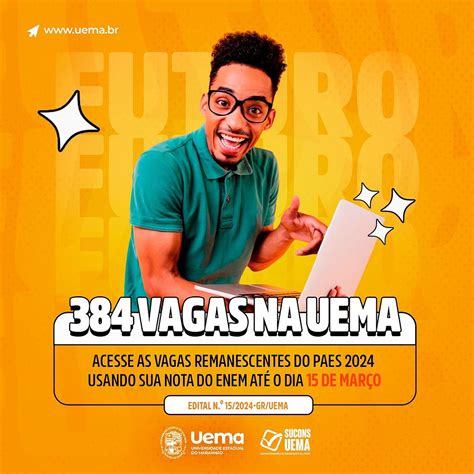 UEMA Inscrições para edital para preenchimento de 384 vagas