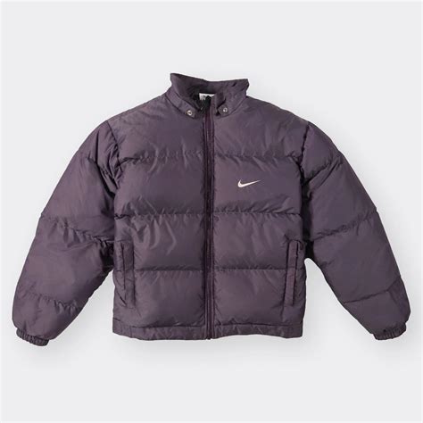 Nike Womens Vintage Puffer Coat in Purple | Lyst