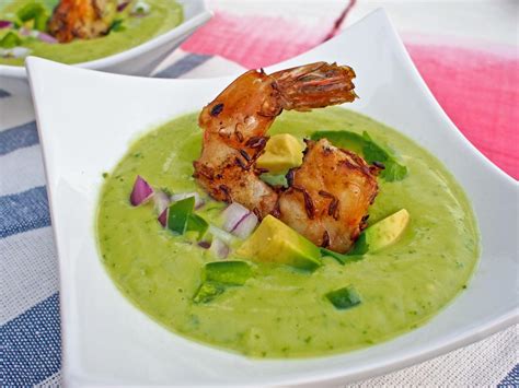 Grilled Cumin Shrimp And Avocado Gazpacho HGTV