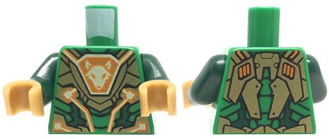 Lego Minifigure Torso Green Armor Nexo Knights Extra Extra Bricks