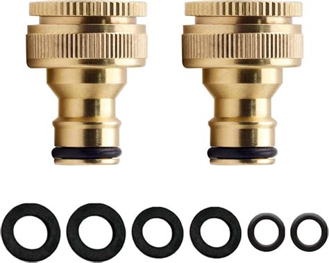 Cosoro 2 Pack Garden Hose Tap Connector 3 4 Inch And 1 2 Inch 2 In 1