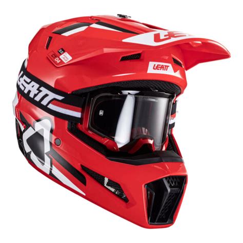 Leatt Helmet Kit Moto V Red Tracktion Motorcycles