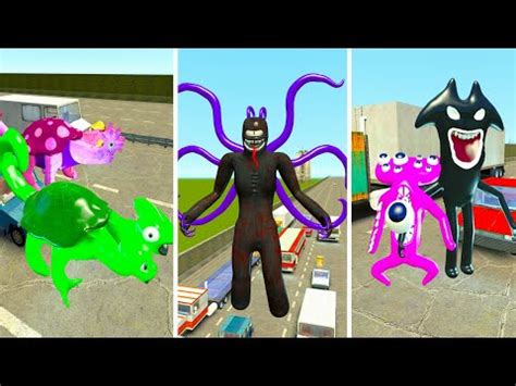 Alphabet Lore Muscle Vs Rainbow Friends Vs Garten Of Banban Gmod Garry