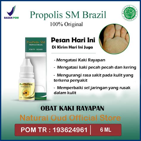 Jual Propolis Sm Brazil Asli Obat Rayapan Dan Bau Kaki Bolong Bolong