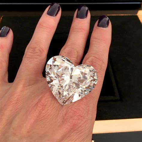 Graff Venus Largest Flawless Heart Shape Diamond In The World The