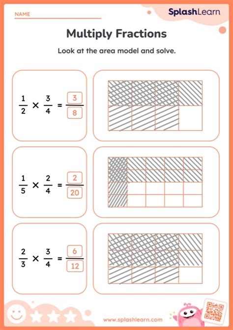 Use The Models And Multiply Fractions Worksheet