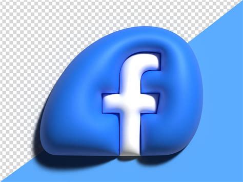 Premium PSD Facebook Social Media Icon 3d Rendered