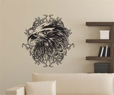 Vinyl Wall Decal Sticker Eagle Head Design 1256s | Etsy